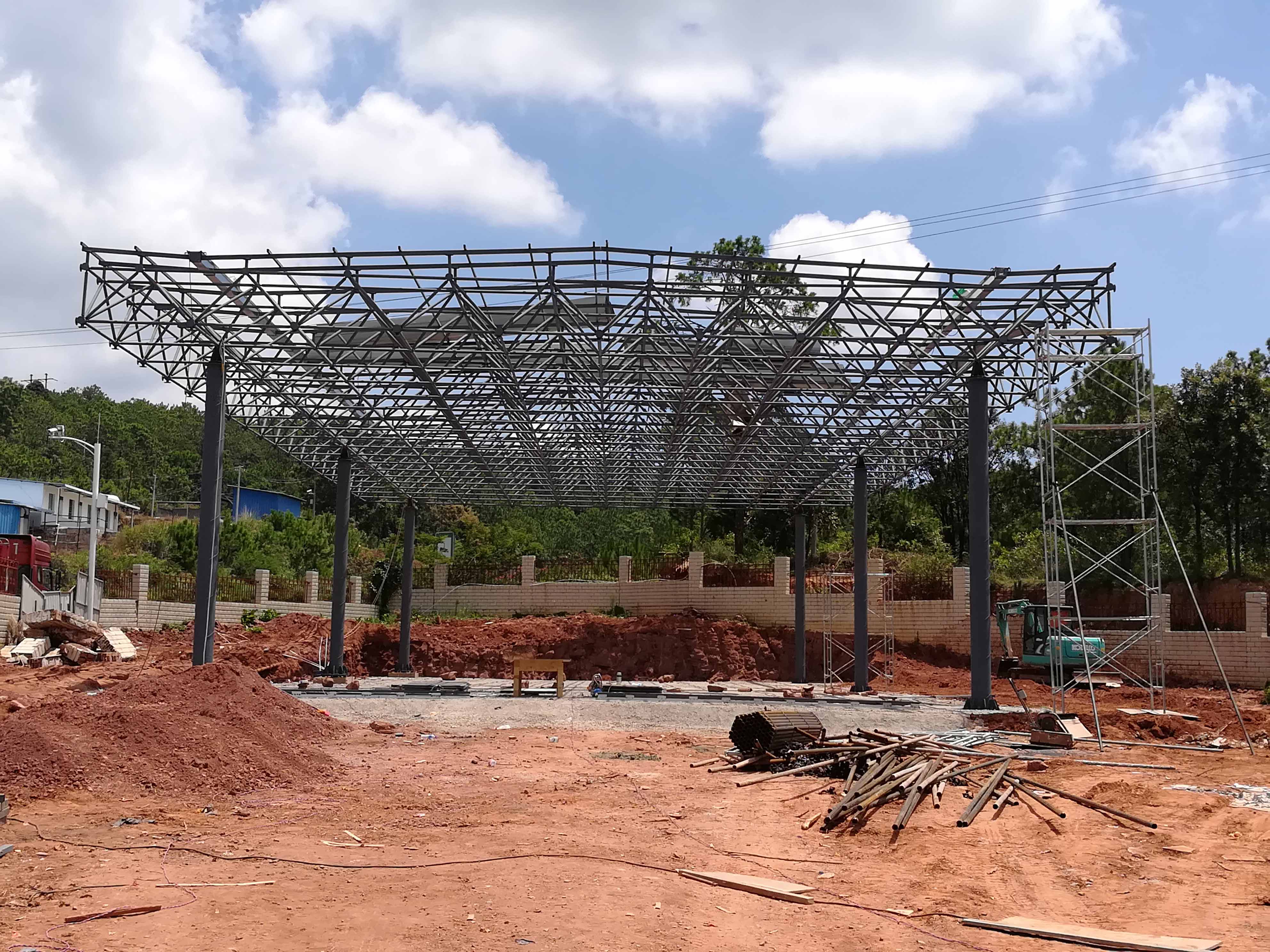 青岛加油站网架屋面